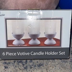 6 piece votive candle holder set